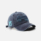 Washed Embroidered Letter Baseball Cap