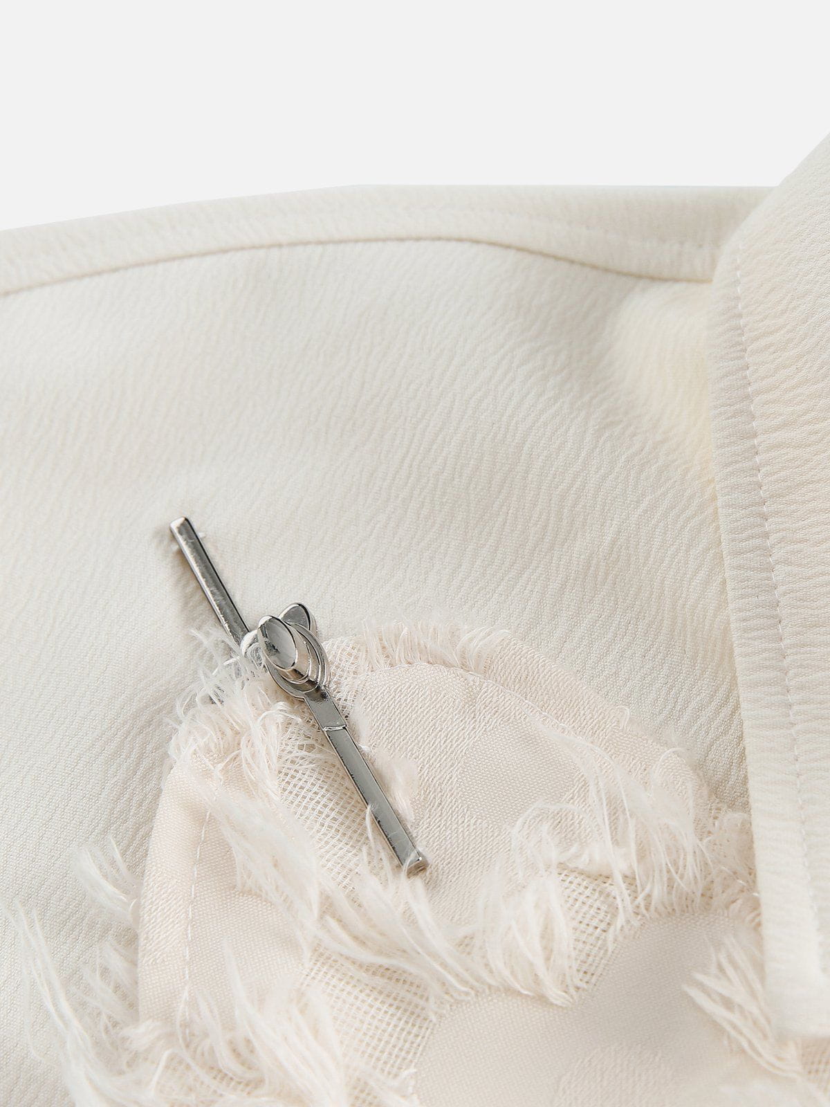 Irregular Tassel Long Sleeve Shirt