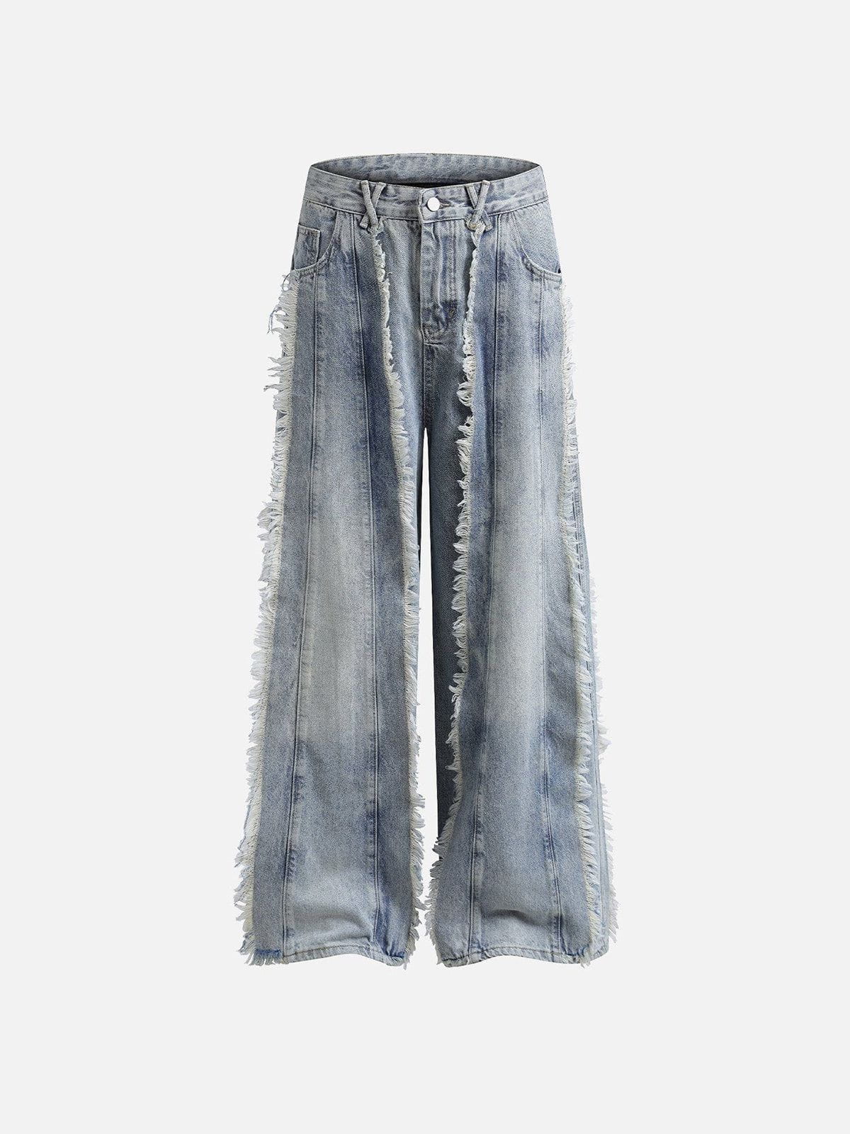 Fringe Baggy Jeans