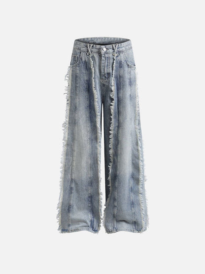 Fringe Baggy Jeans
