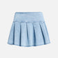 Slit Wrinkle Denim Skirt Set