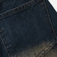 Slit Washed Denim Skirt
