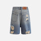Multi Distressed Jorts