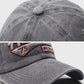 Washed Embroidered Letter Baseball Cap