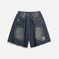 Distressed Washed Jorts