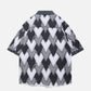 Heart Patchwork Short Sleeve Shirt