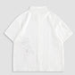 Flower Texture Short Sleeve Shirt