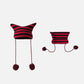 Striped Little Devil Cat Ear Hat