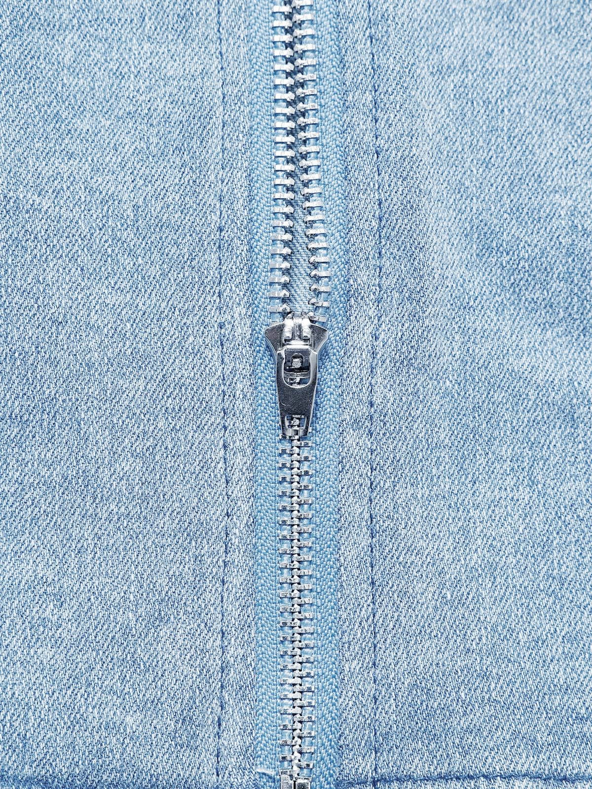Slit Wrinkle Denim Skirt Set