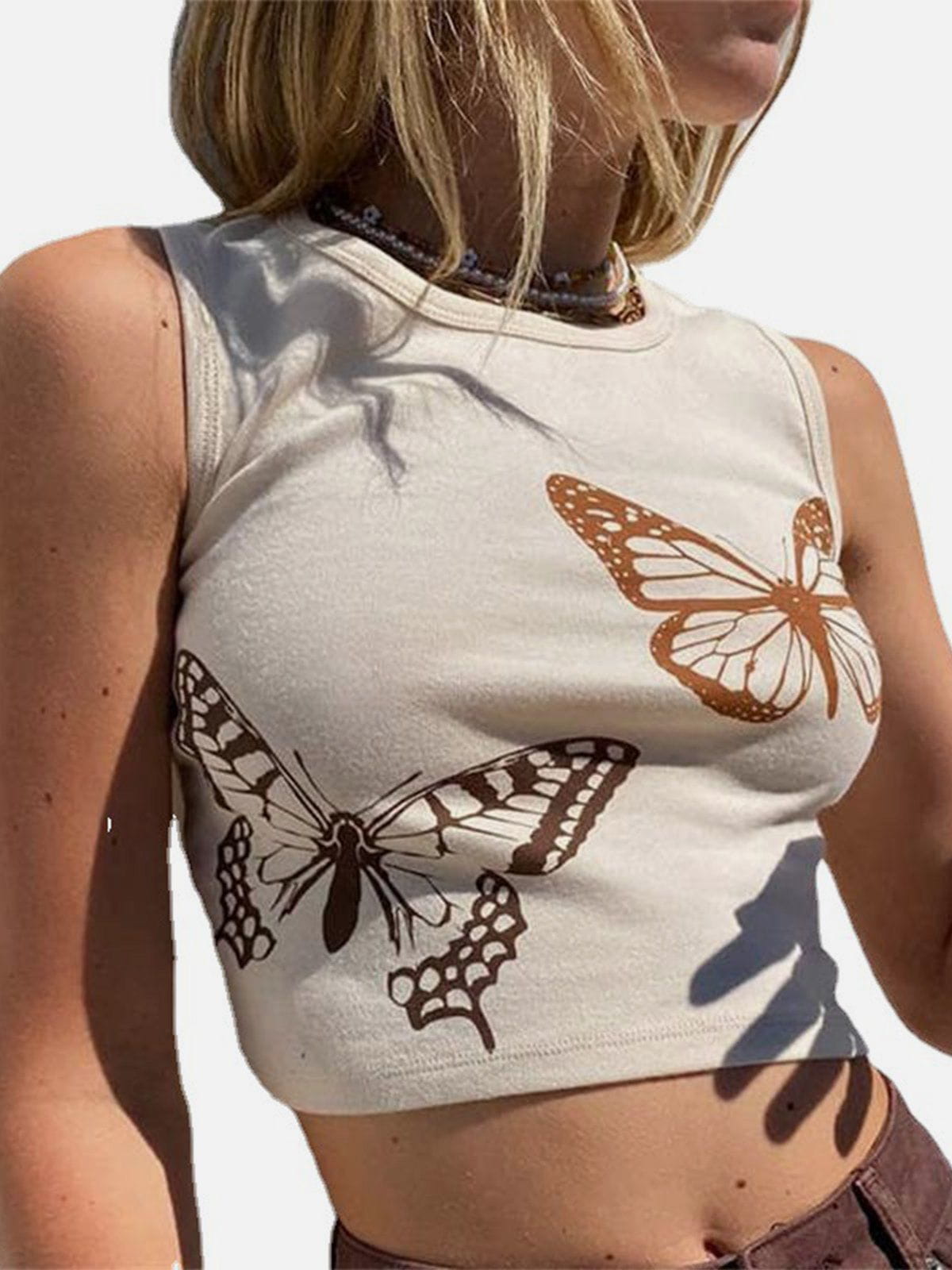 Butterfly Print Tank Top