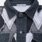 Heart Patchwork Short Sleeve Shirt