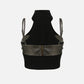 Faux Leather Patchwork Tank Top