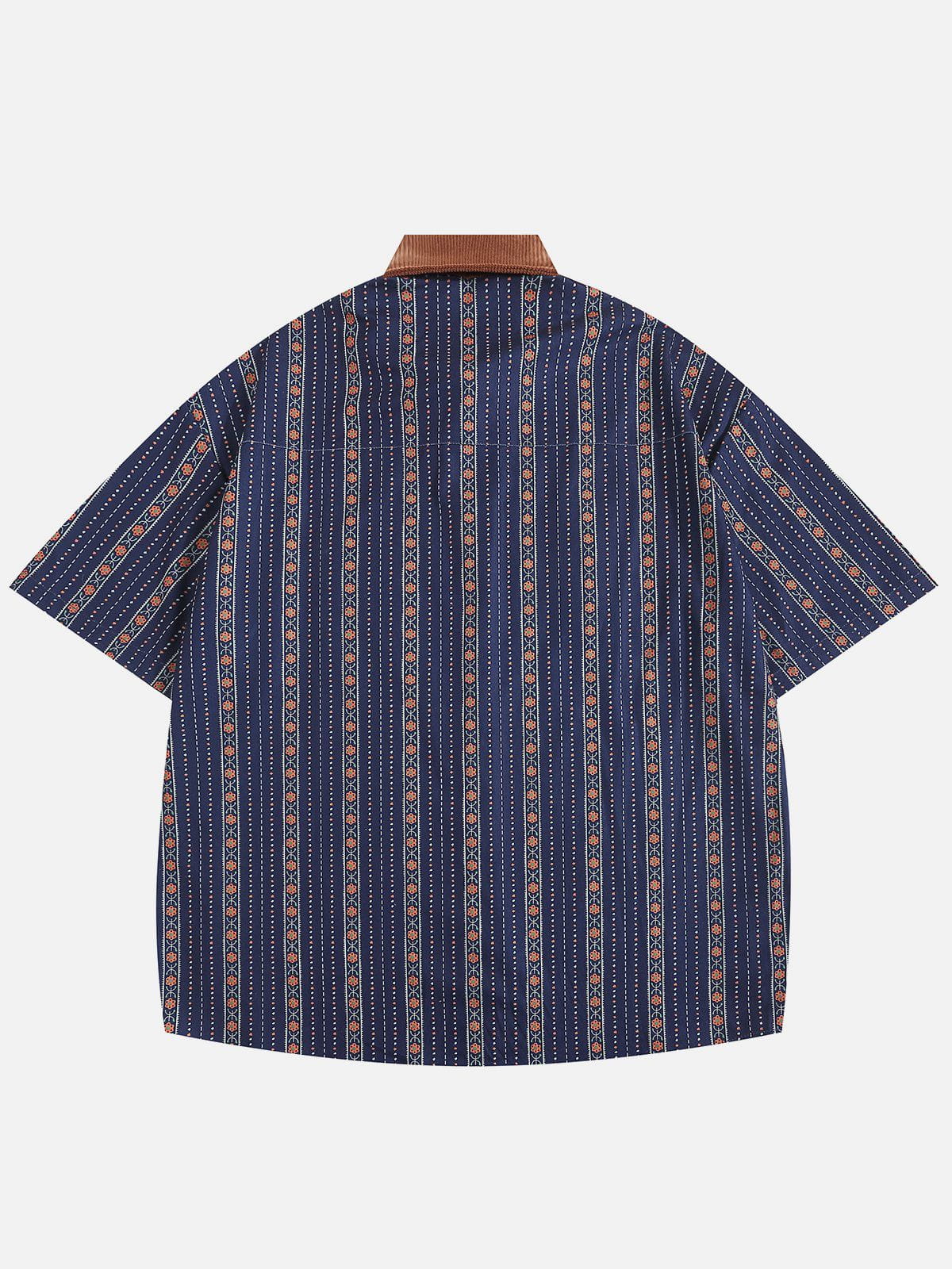 Embroidery Animal Short Sleeve Shirt