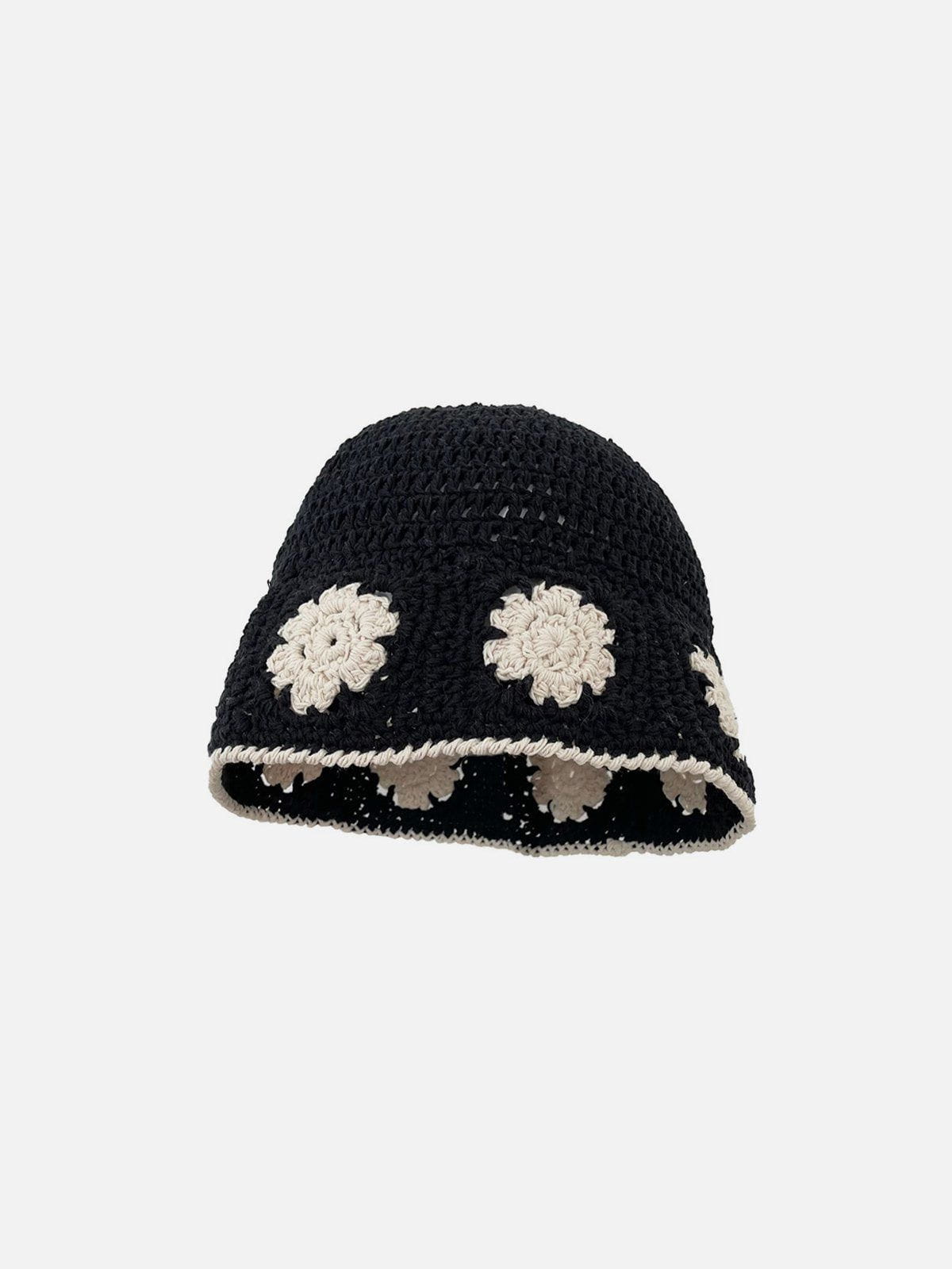 Flower Cut-Out Bucket Hat