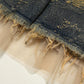Fringe Patchwork Denim Skirt