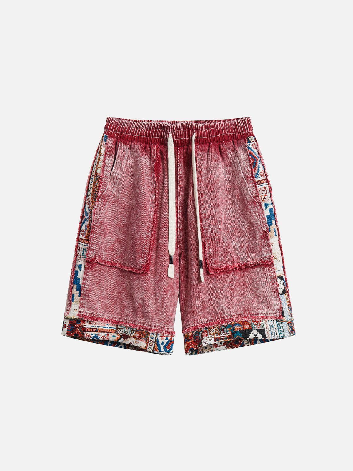 Tribe Culture Pattern Washed Jorts
