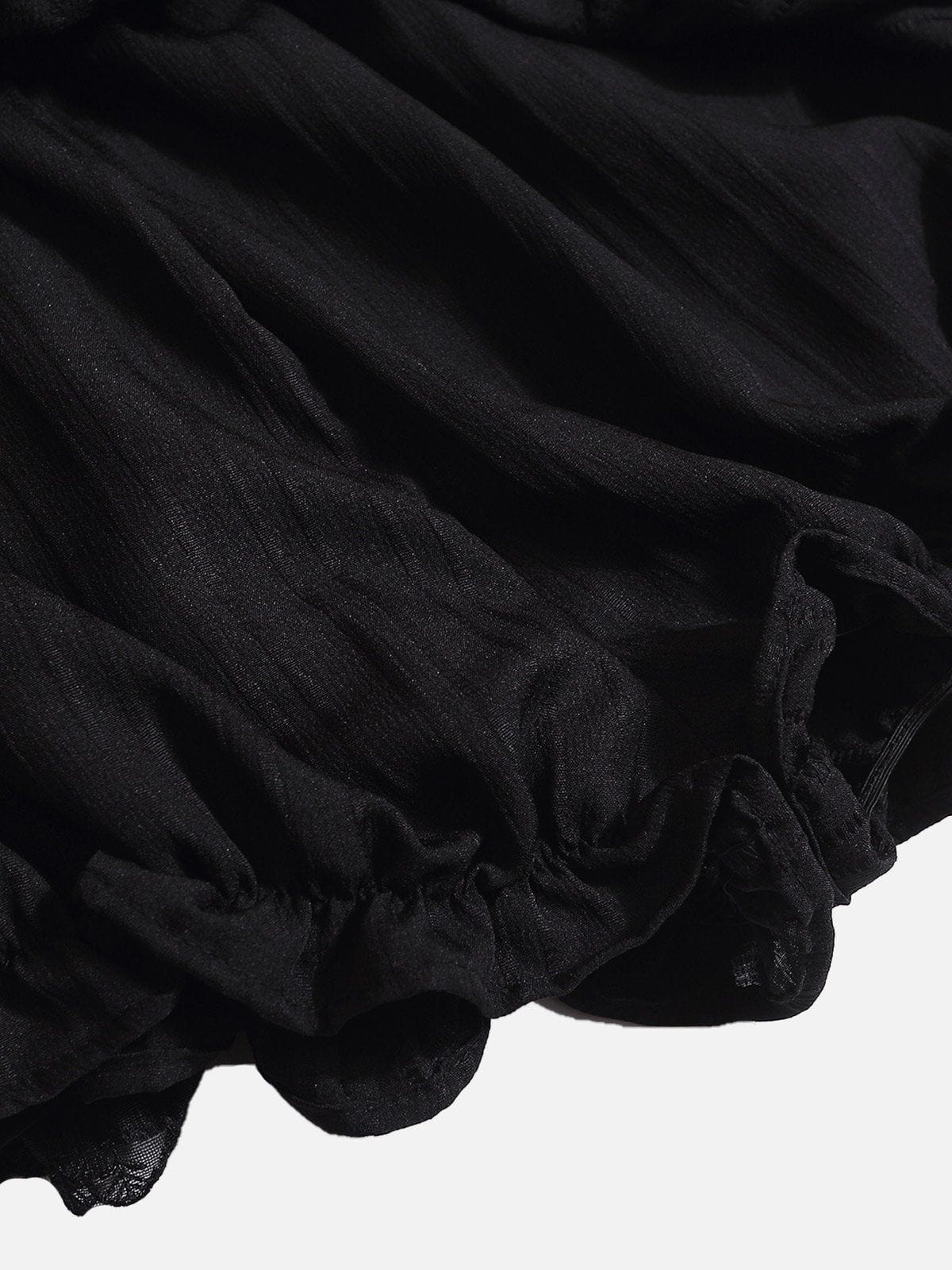 Lace Texture Wrinkle Skirt