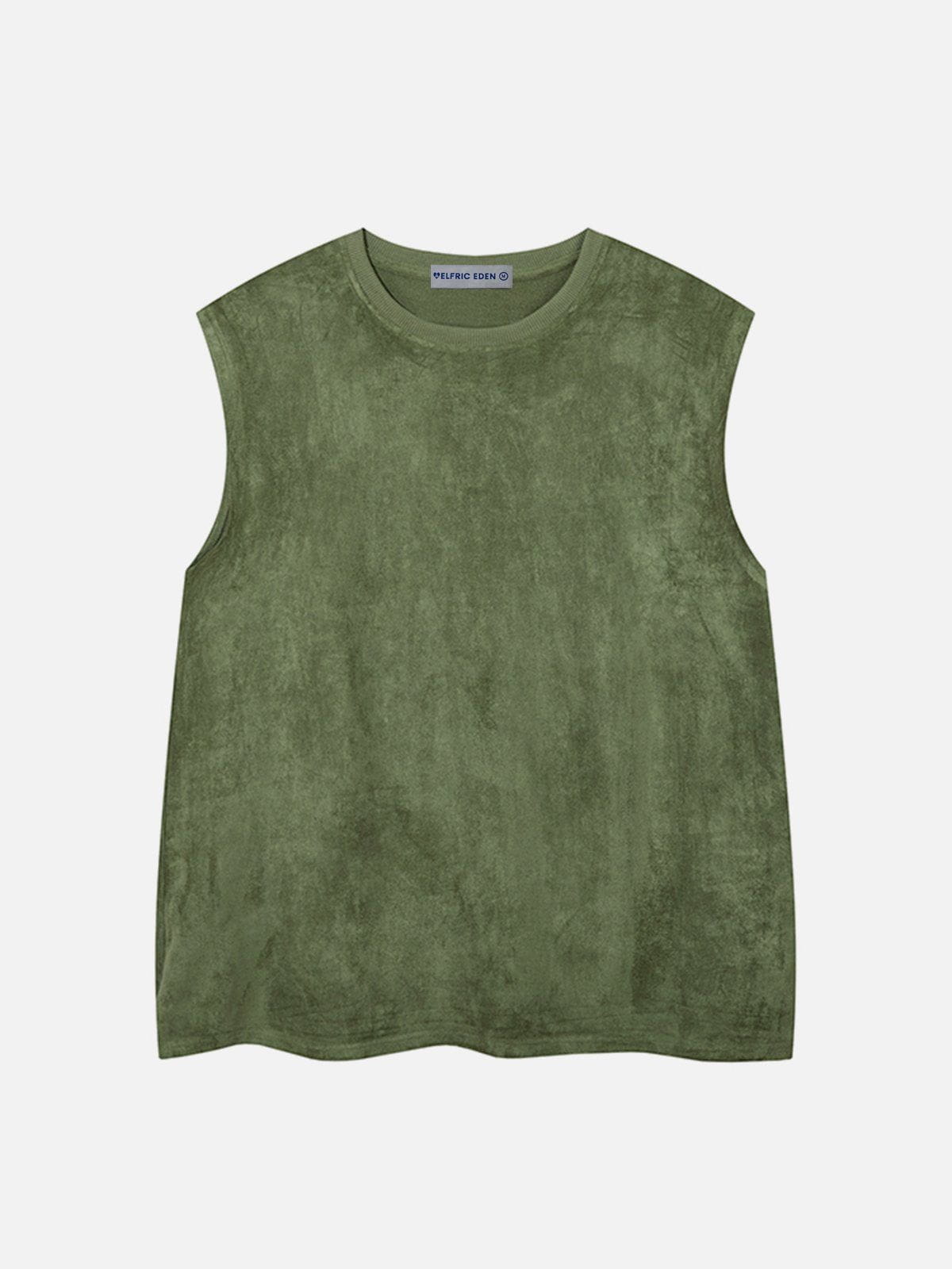 Solid Suede Tank Top