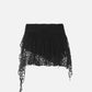 Irregular Lace Patchwork Skirt