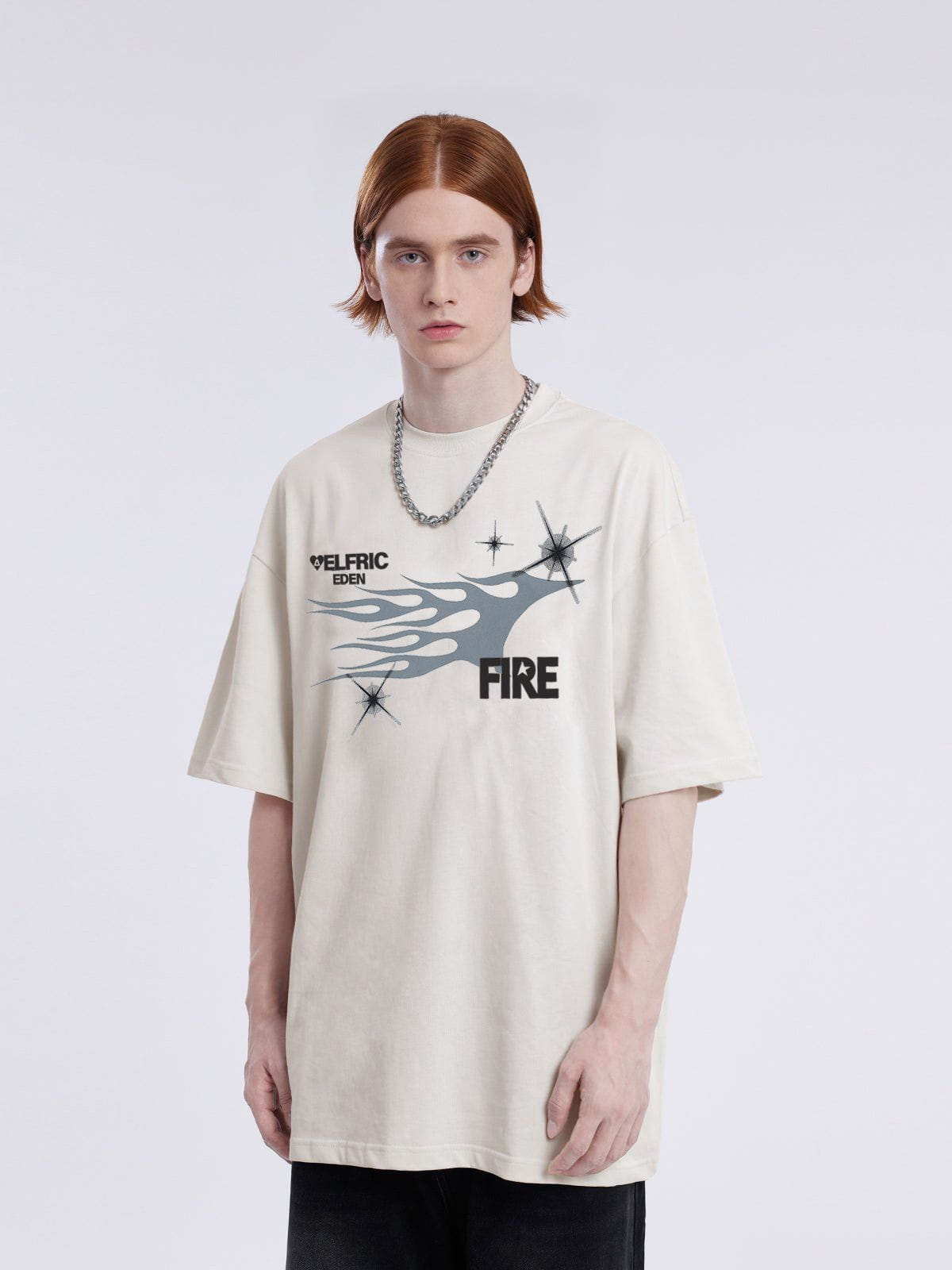 Flame Star Print Tee