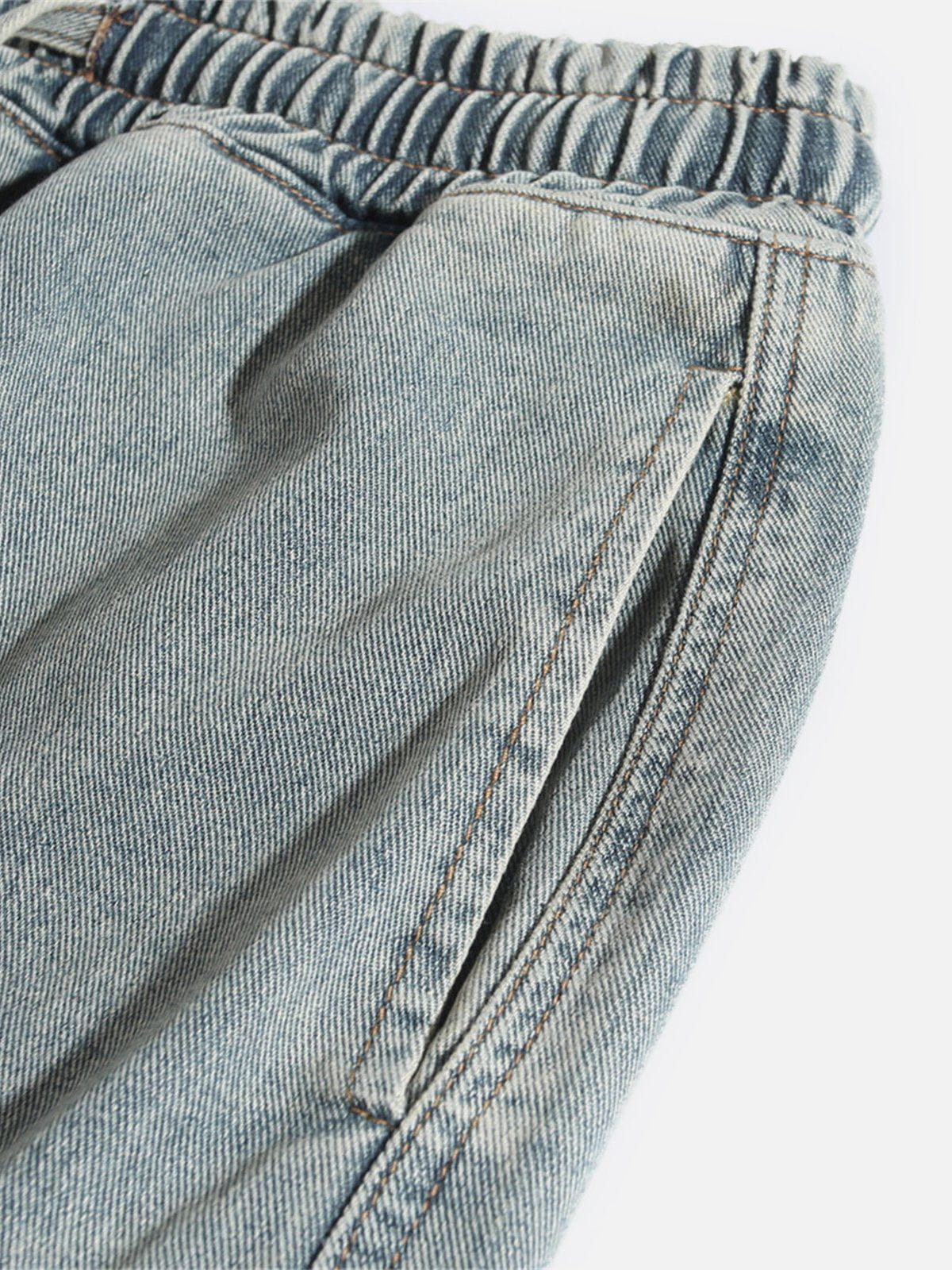 Washed Embroidery Jorts