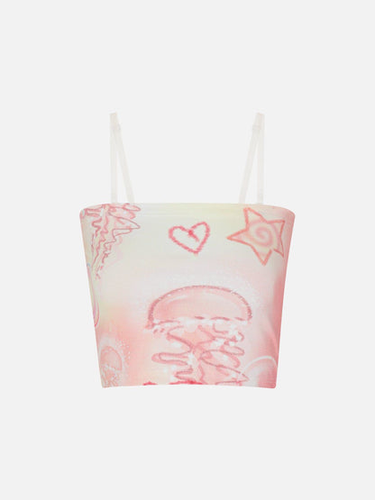 Cartoon Graphic Cami Top