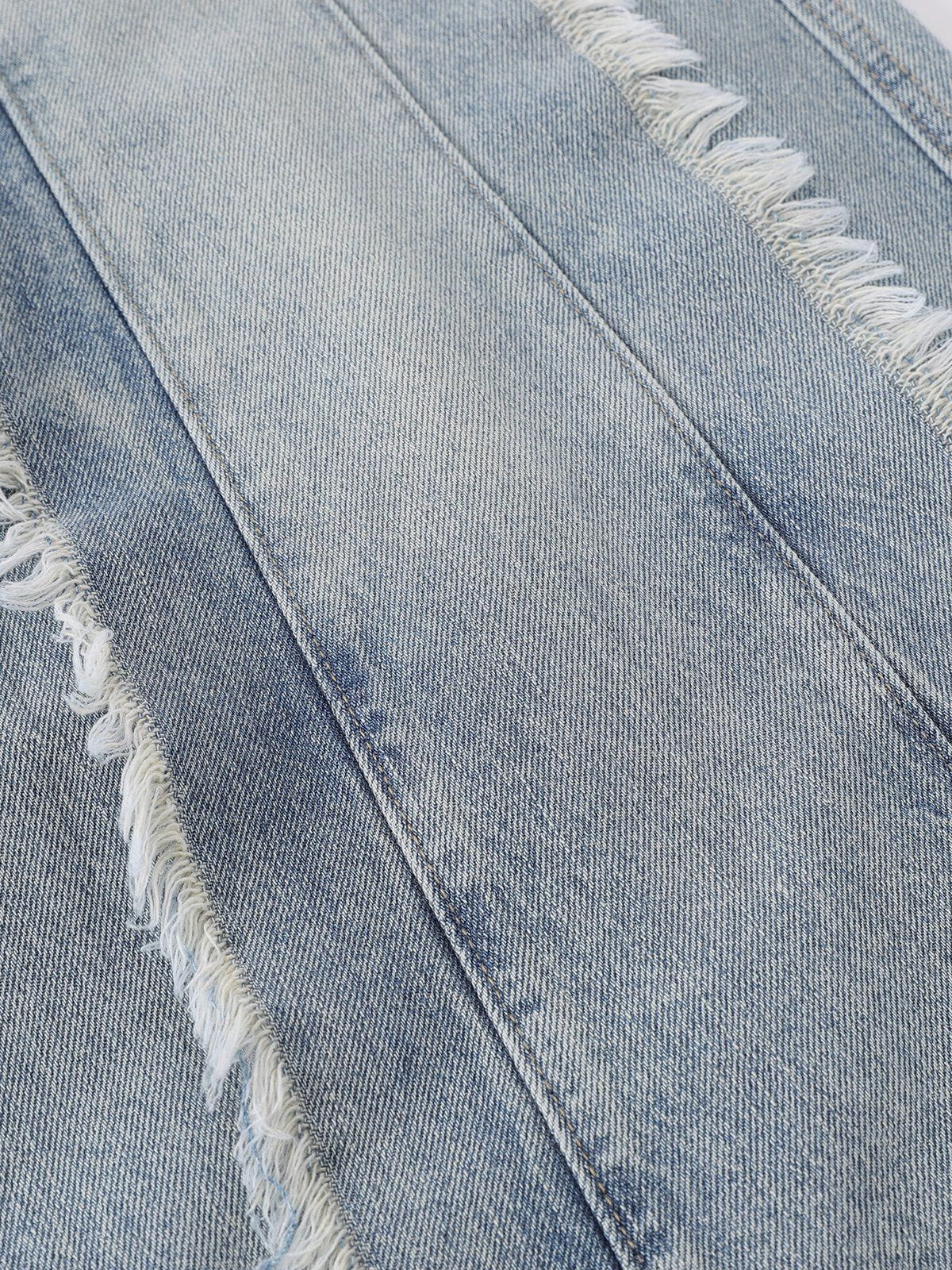 Fringe Baggy Jeans
