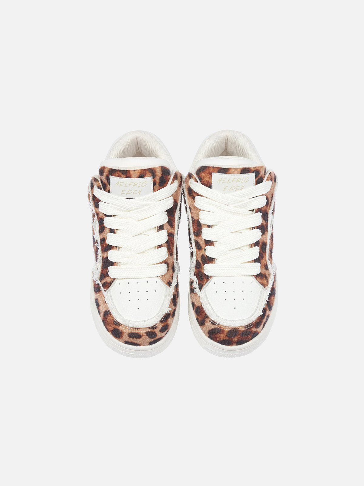 StarryClimb Leopard Print Patchwork Shoes