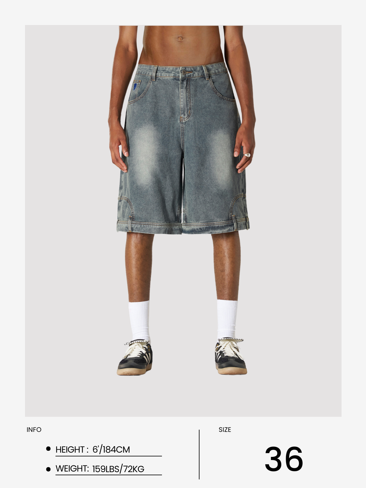Washed Reverse Jorts