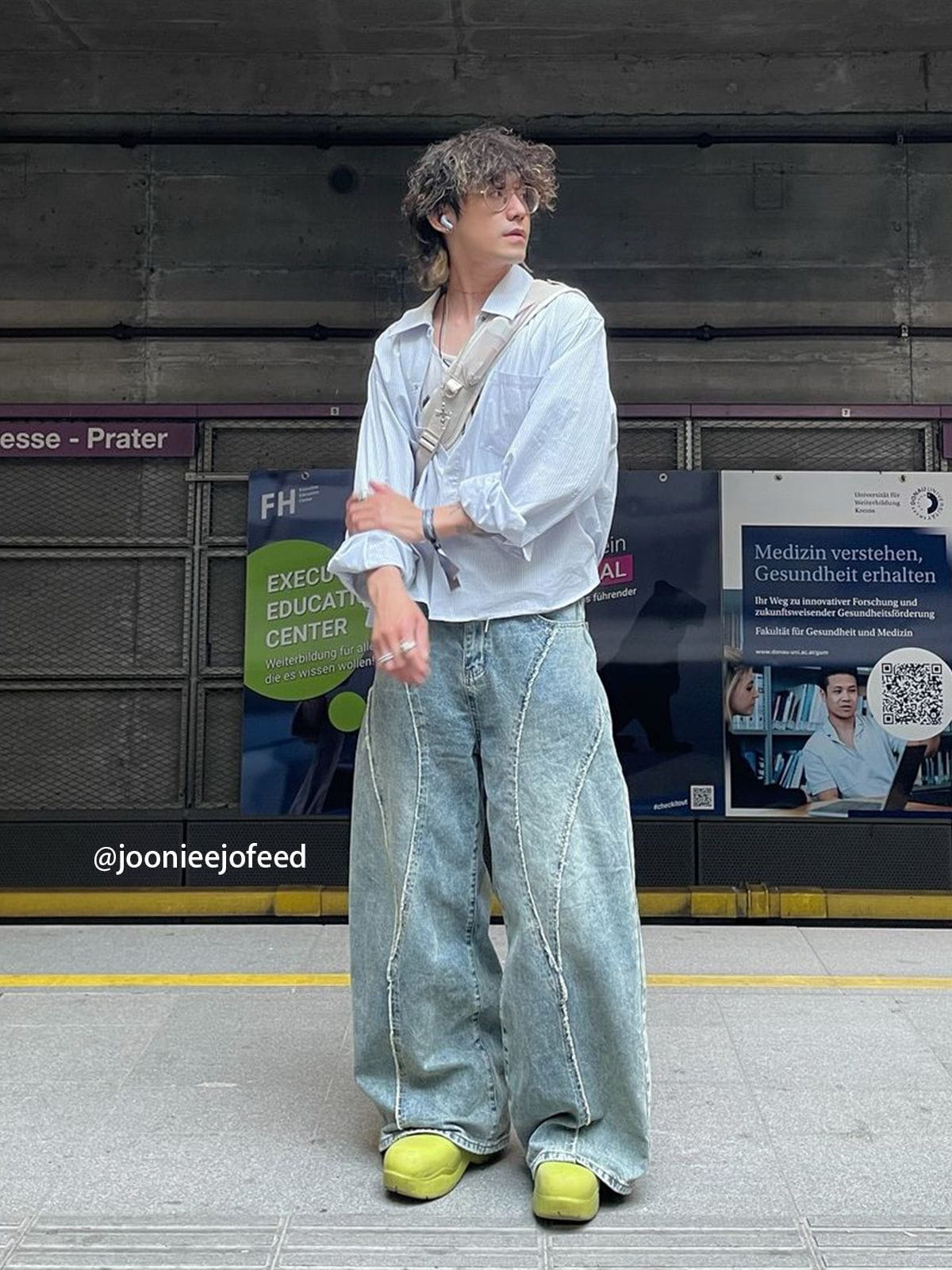 Fringe Baggy Jeans