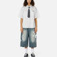 Plaid Tie Short Sleeve Shirt