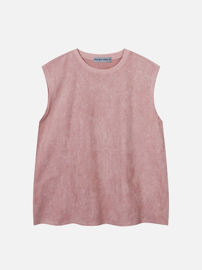 Solid Suede Tank Top