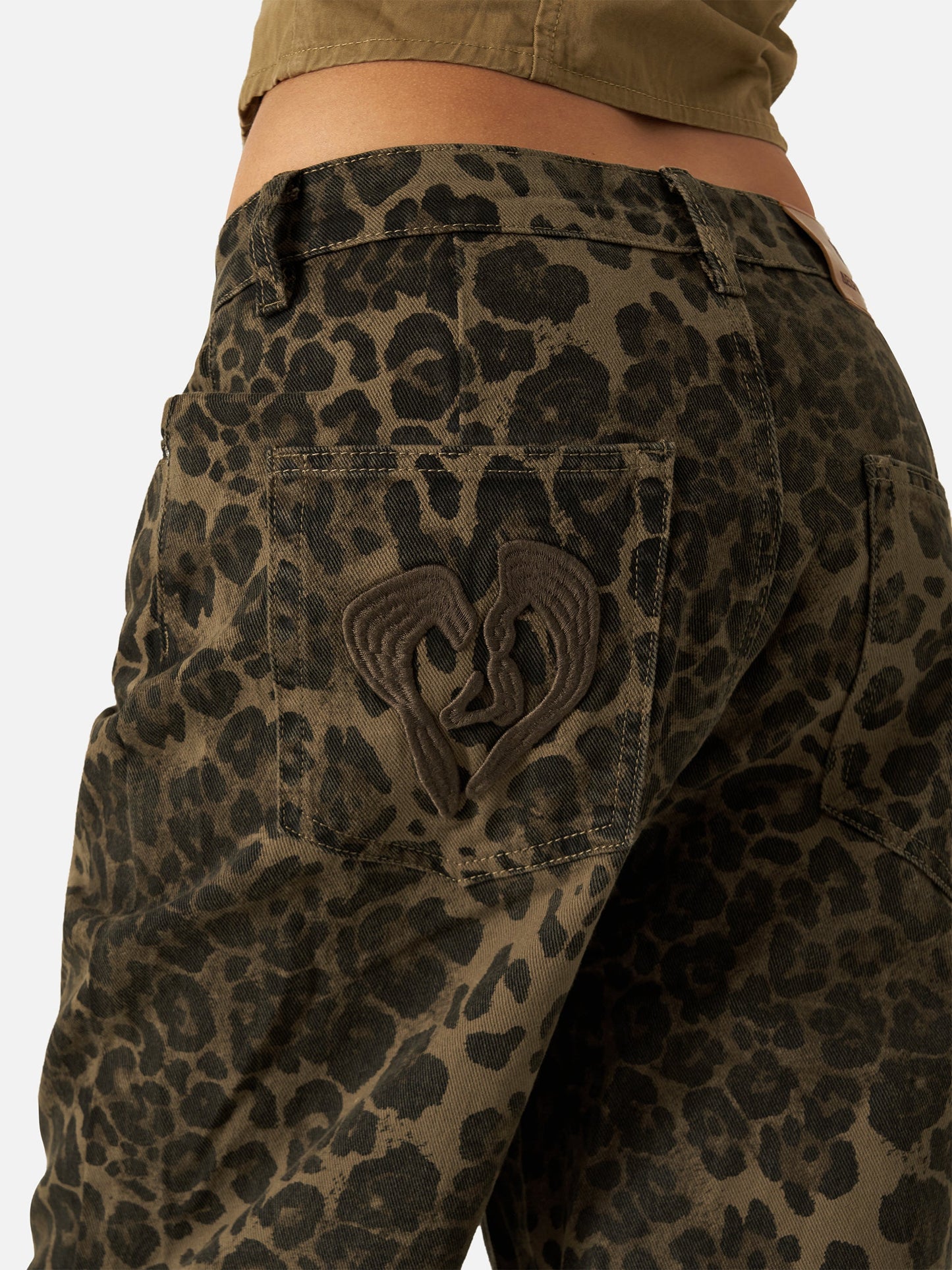 Leopard Print Jeans
