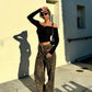 Leopard Print Jeans