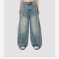 Fringe Baggy Jeans