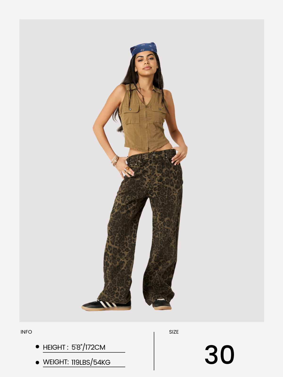 Leopard Print Jeans