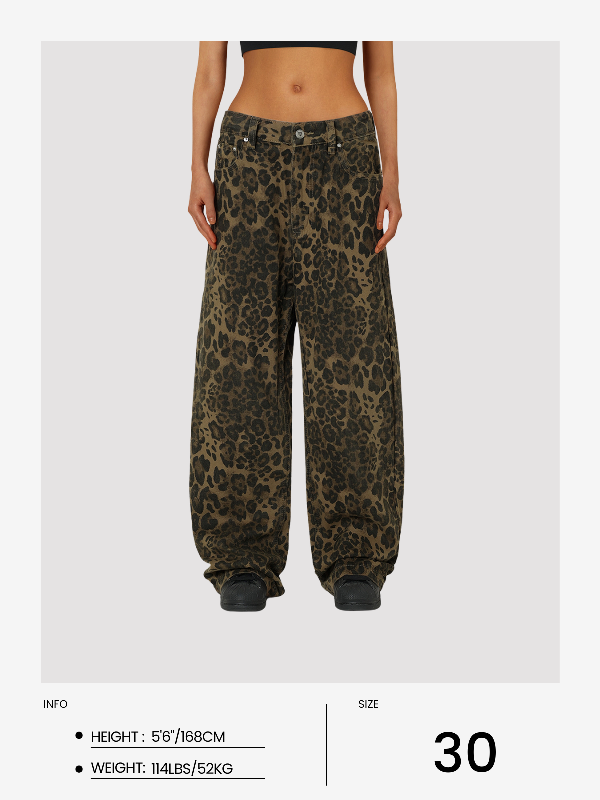 Leopard Print Jeans