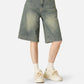 Solid Washed Longline Jorts