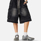 Drawstring Washed Jorts