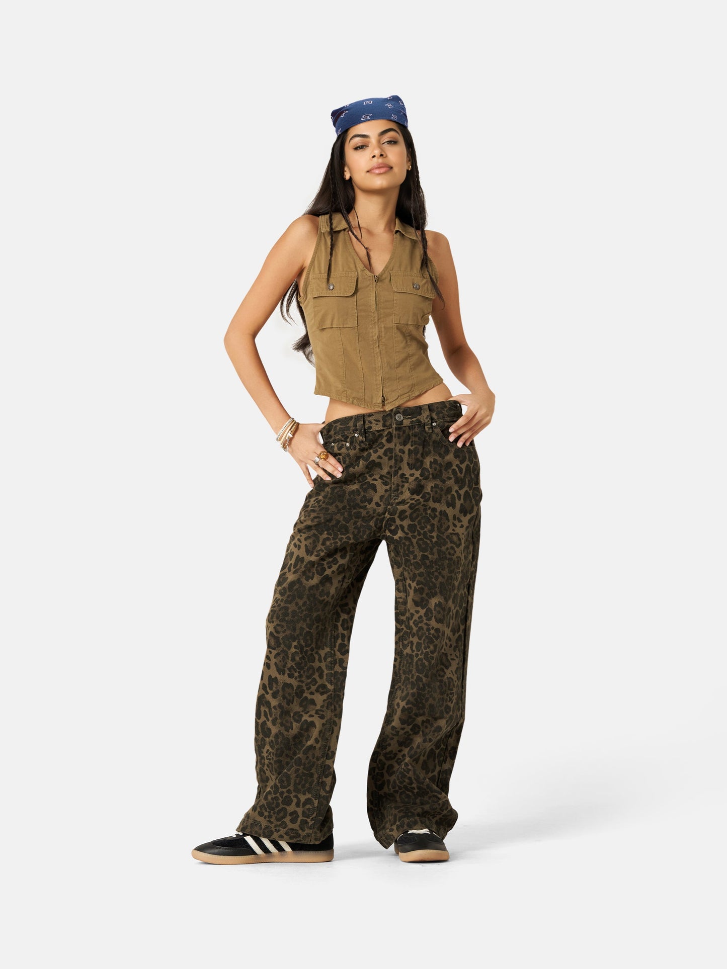 Leopard Print Jeans