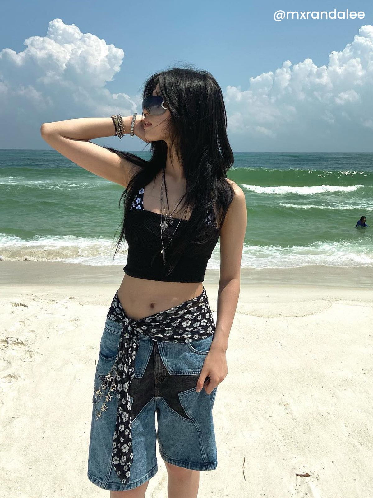 Star Patchwork Jorts