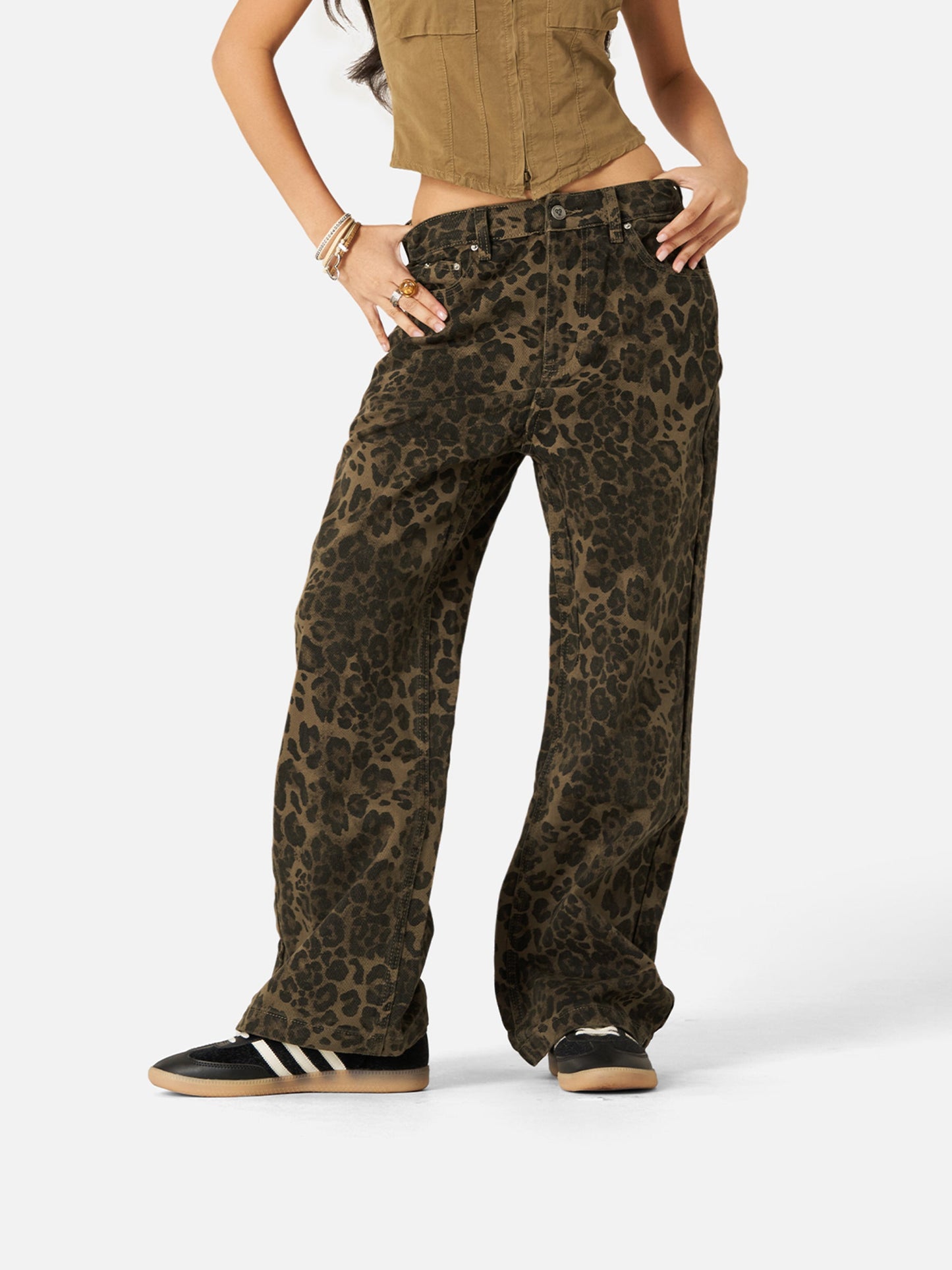 Leopard Print Jeans