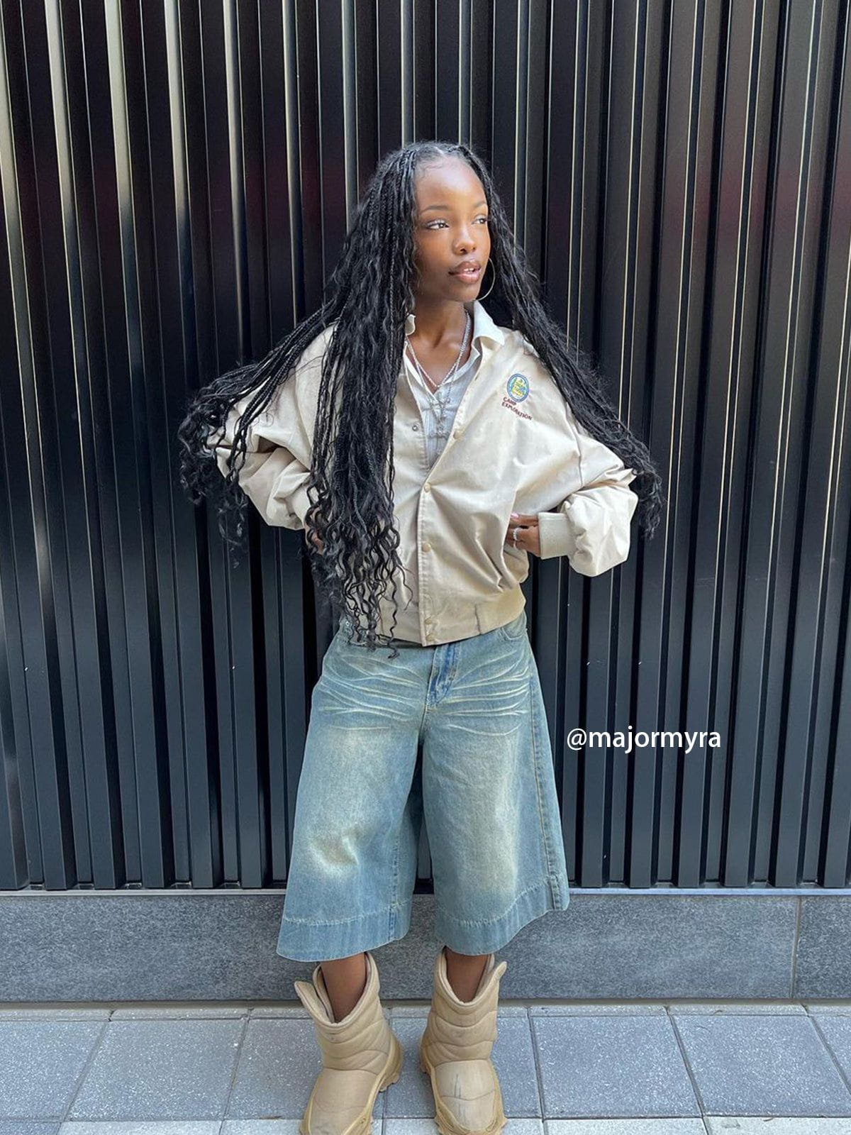 Solid Washed Longline Jorts